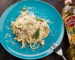 Паста с курицей и шалфеем