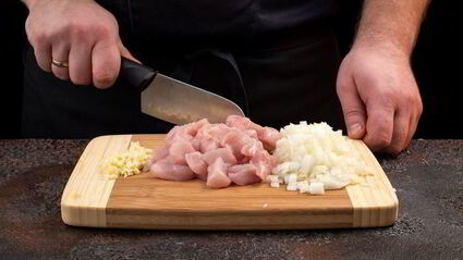 паста с курицей и шалфеем