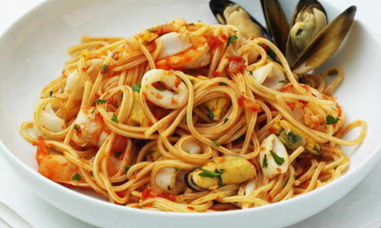 Рецепт паста с мидиями в сливках