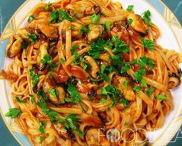 Паста с мидиями