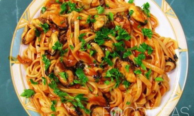 Рецепт паста с мидиями