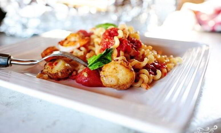 Рецепт паста с морепродуктами и помидорами