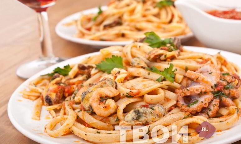 Рецепт паста с морепродуктами