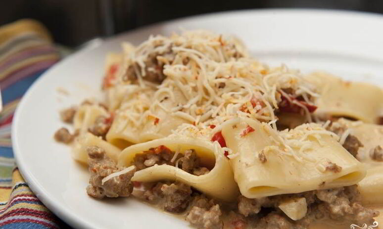 Рецепт паста с мясным фаршем