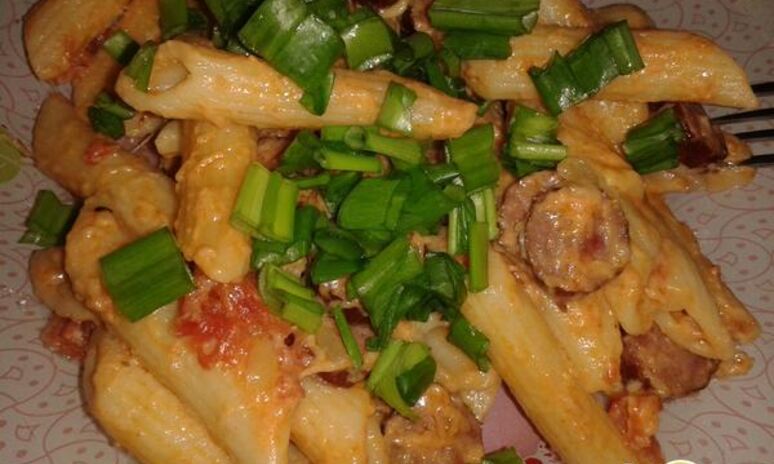 Рецепт паста с охотничьими колбасками