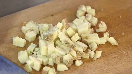 паста с радиккио, орехами и сыром