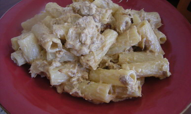 Рецепт паста с тунцом и сырным соусом горгонзола