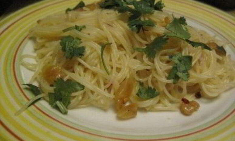 Рецепт паста с жареным чесноком