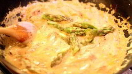 паста со спаржей