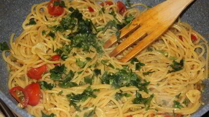 спагетти альо ольо пеперончино