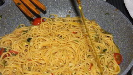 спагетти альо ольо пеперончино