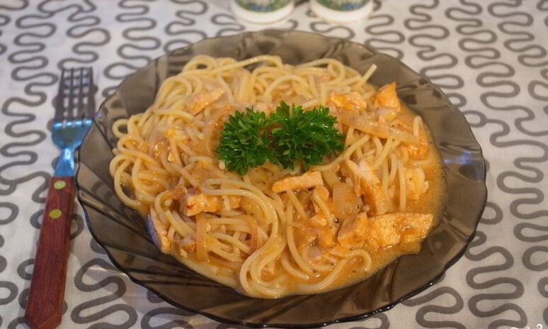 Рецепт спагетти под соусом