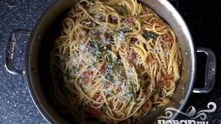 Спагетти с бараньим горохом