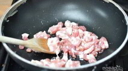 спагетти с беконом и сливками