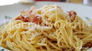 Спагетти с беконом