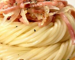 Спагетти с опятами