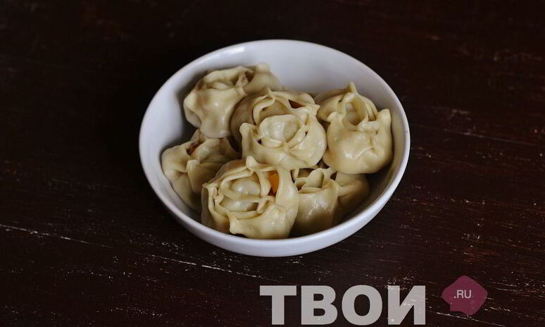 Рецепт манты с тыквой