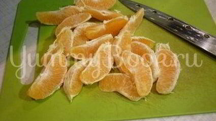 апельсиновая утка, запеченная с яблоком в меде