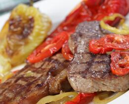 Бифштексы с овощами