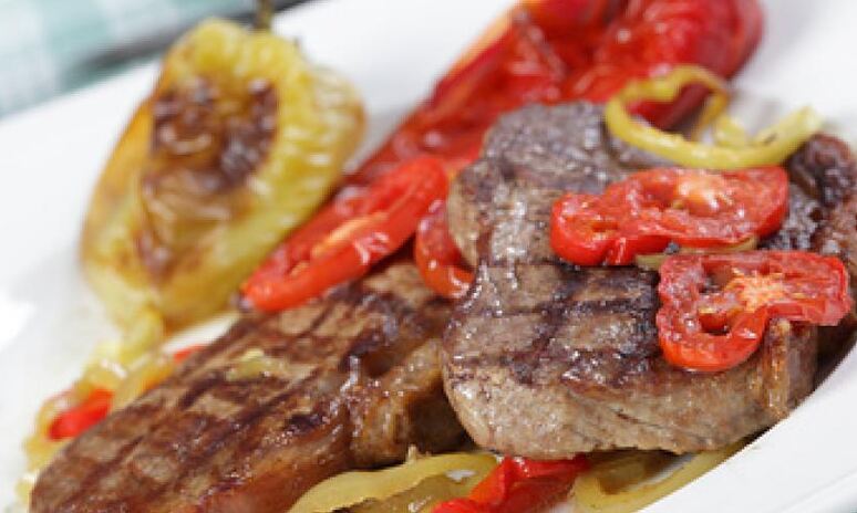 Рецепт бифштексы с овощами