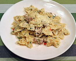 Фарфалле с бараниной