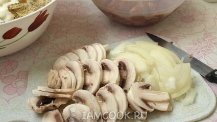 говядина с грибами и картошкой в духовке