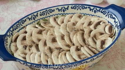 говядина с грибами и картошкой в духовке