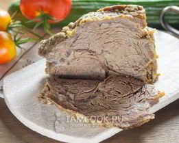 Говядина в майонезе в духовке