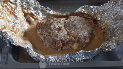 говядина в майонезе в духовке