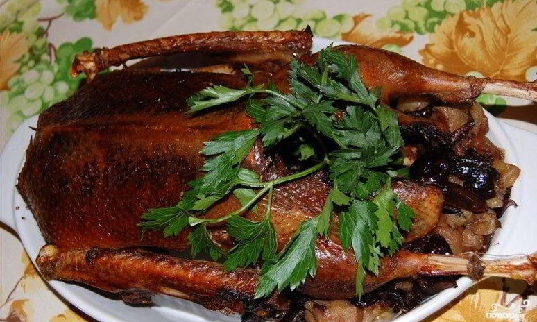 Рецепт гусь в духовке в рукаве