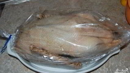 гусь в духовке в рукаве