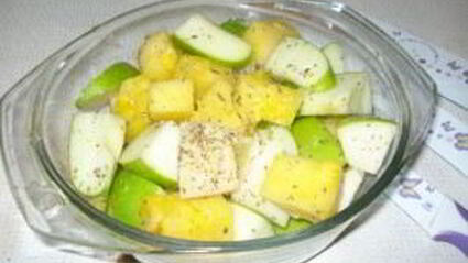 индоутка с яблоками в рукаве