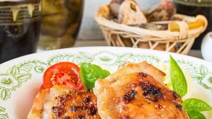 куриные бедра с коричневым сахаром