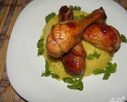 Куриные голени с рисом