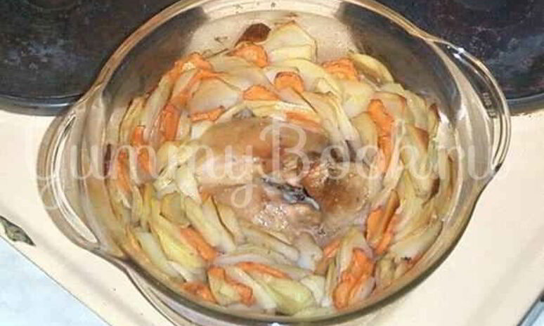 Рецепт куриные окорочка запеченные с овощами