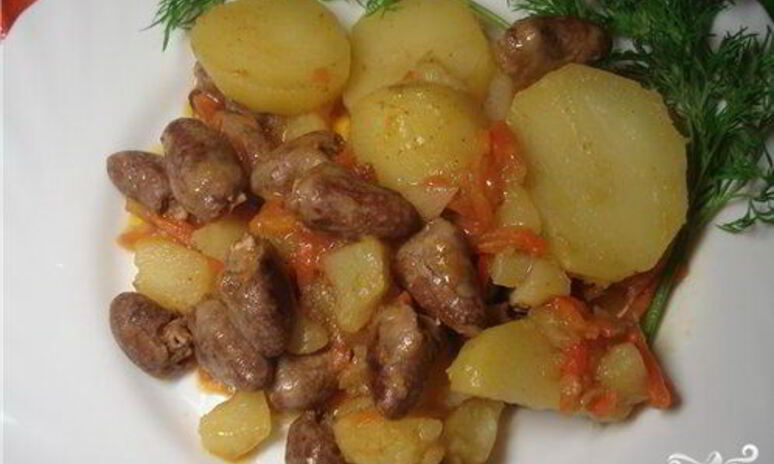 Рецепт куриные сердечки в мультиварке