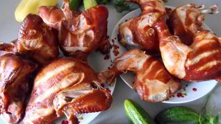 Курица горячего копчения