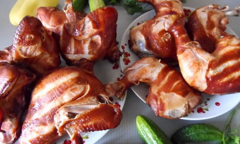 Рецепт курица горячего копчения