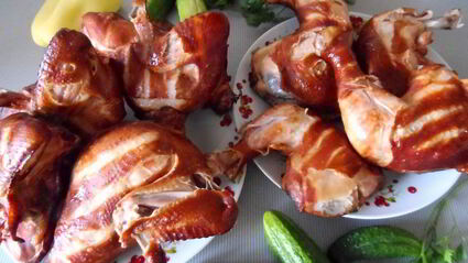 курица горячего копчения