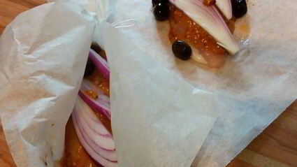 курица под абрикосово-горчичным соусом