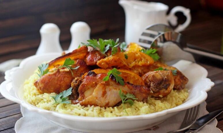 Рецепт курица с апельсинами