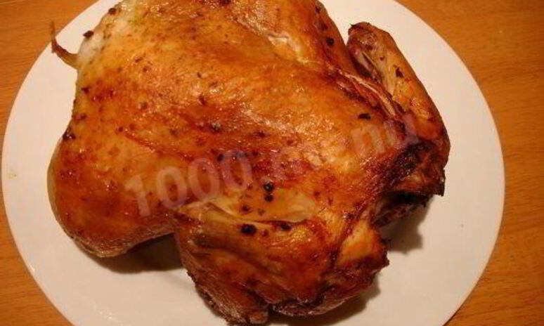 Рецепт курица в фольге на углях целиком