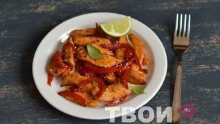 Курица в карамели