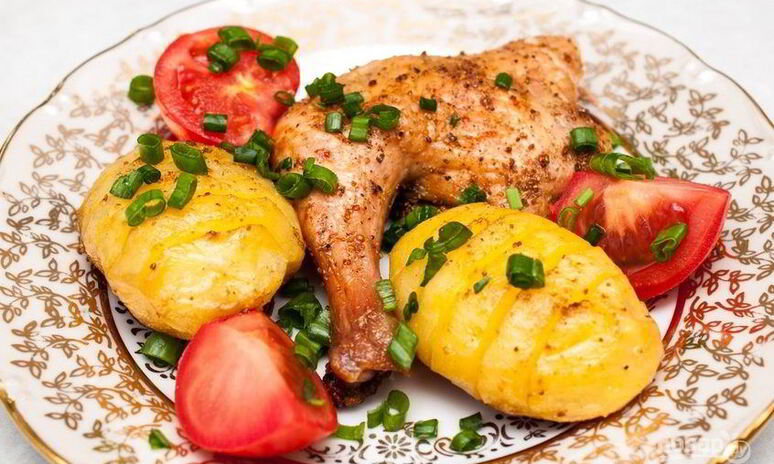 Рецепт курица, запеченная с анисом