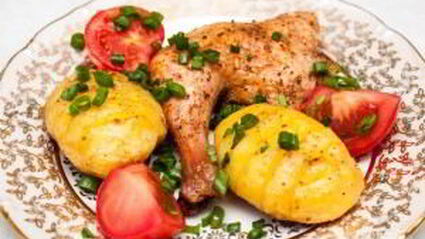 курица, запеченная с анисом