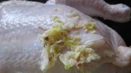 курица, запеченная с рисом