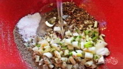 курица, запеченная в съедобной тарелке