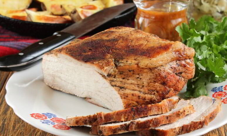 Рецепт окорок свиной, запеченный в духовке в фольге