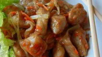 свинина по-китайски в кисло-сладком соусе