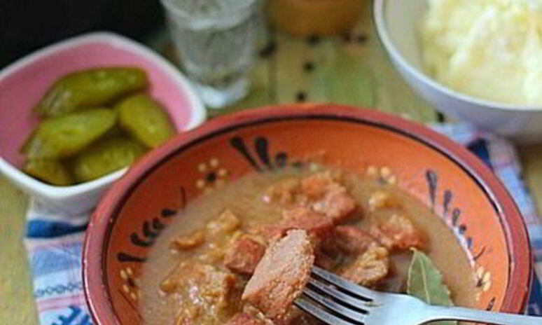 Рецепт свинина в луковом соусе — мясо по-еврейски